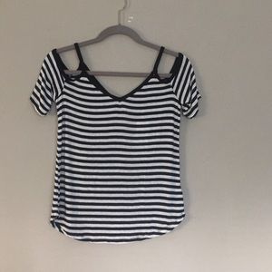 Splendid striped shoulder bare sexy top- NWT